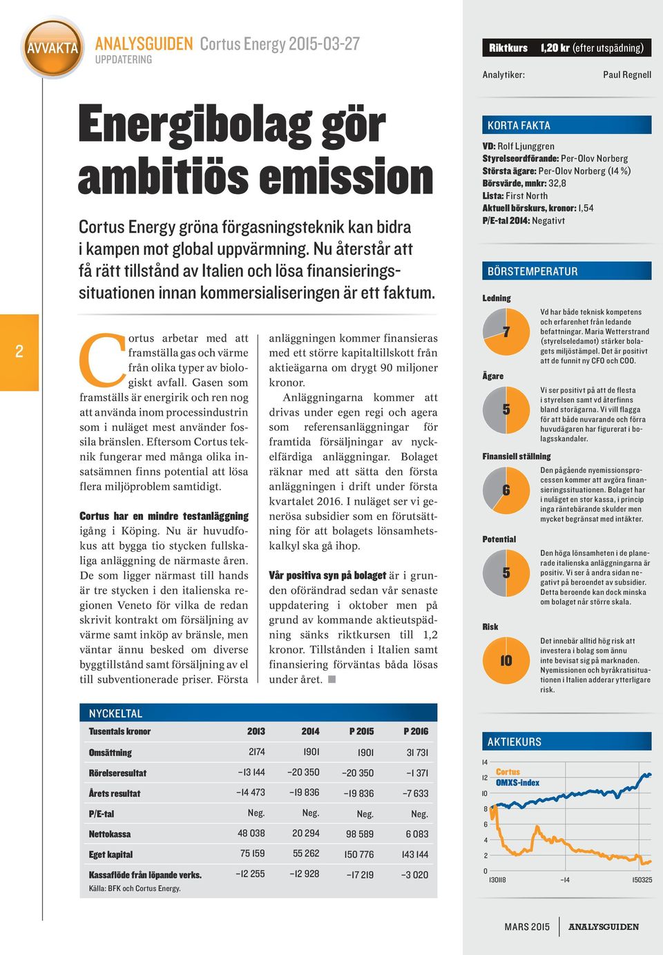 Cortus arbetar med att framställa gas och värme från olika typer av biologiskt avfall.