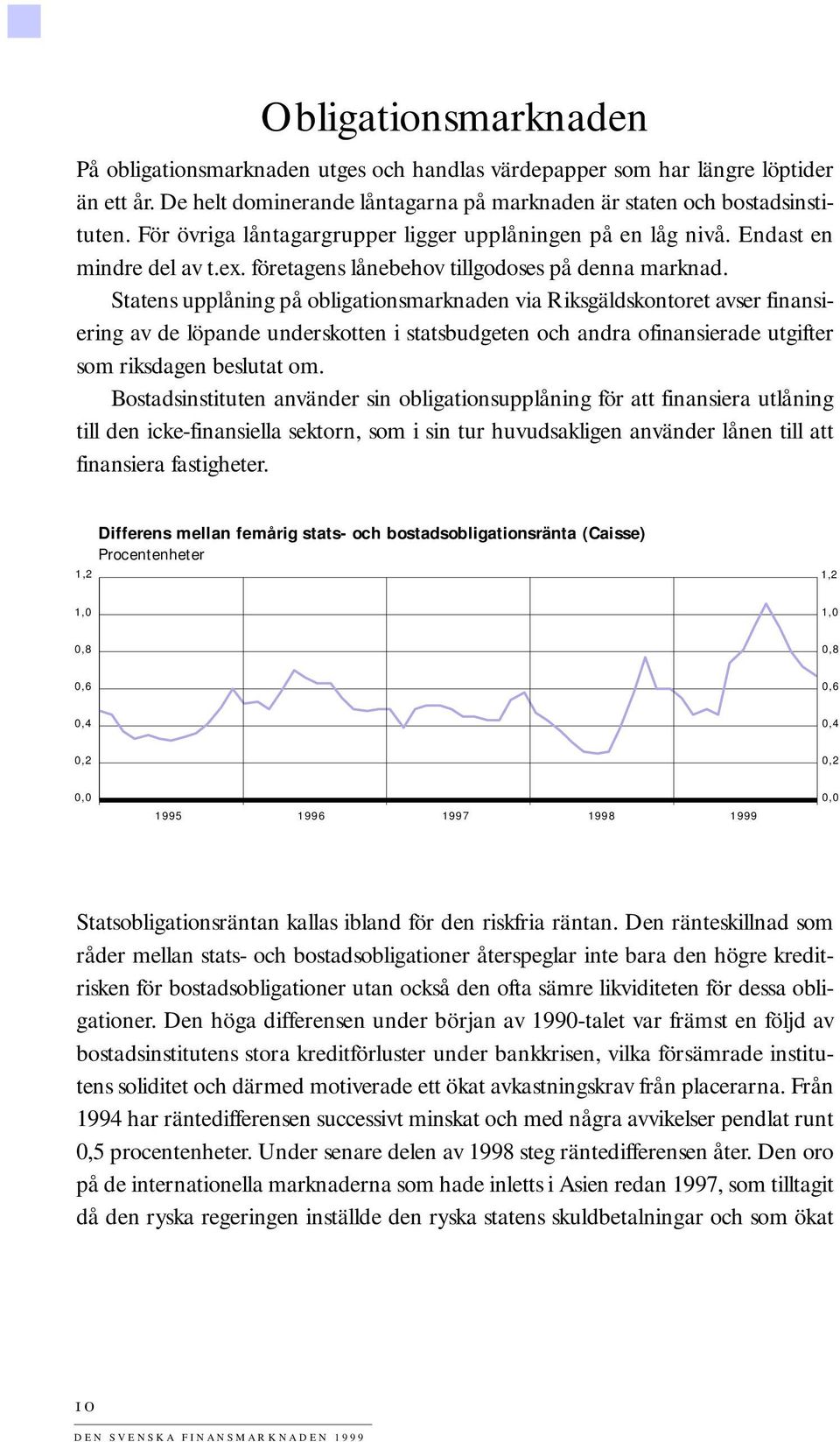 Statens upplåning på obligationsmarknaden via Riksgäldskontoret avser finansiering av de löpande underskotten i statsbudgeten och andra ofinansierade utgifter som riksdagen beslutat om.