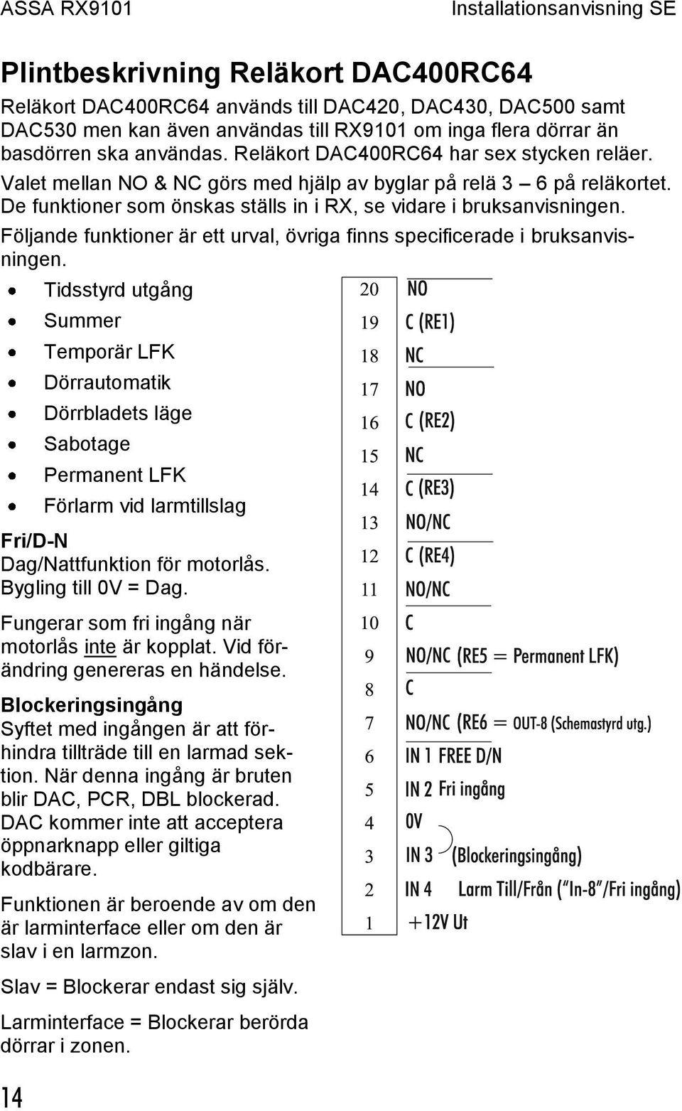 Följande funktioner är ett urval, övriga finns specificerade i bruksanvisningen.