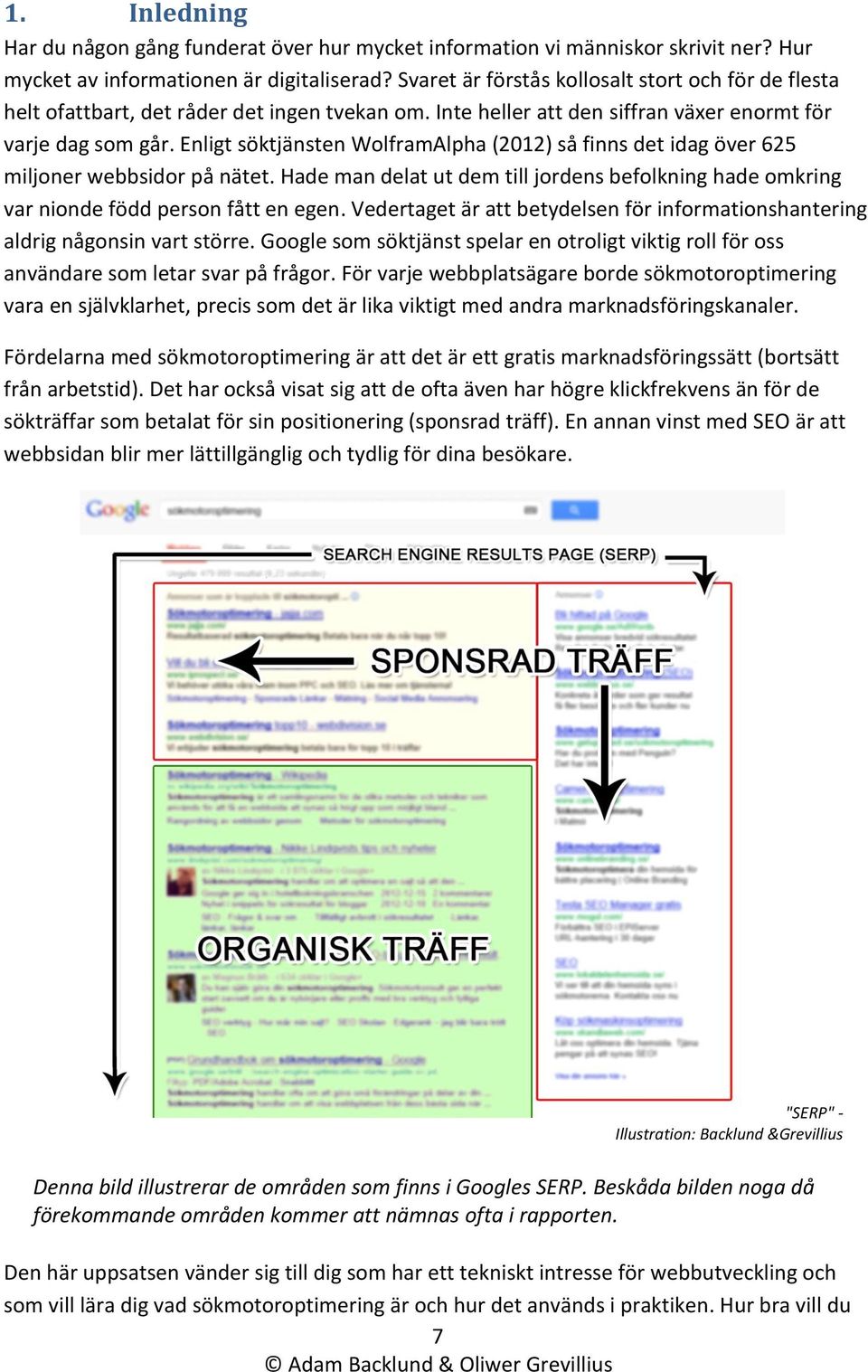 Enligt söktjänsten WolframAlpha (2012) så finns det idag över 625 miljoner webbsidor på nätet. Hade man delat ut dem till jordens befolkning hade omkring var nionde född person fått en egen.