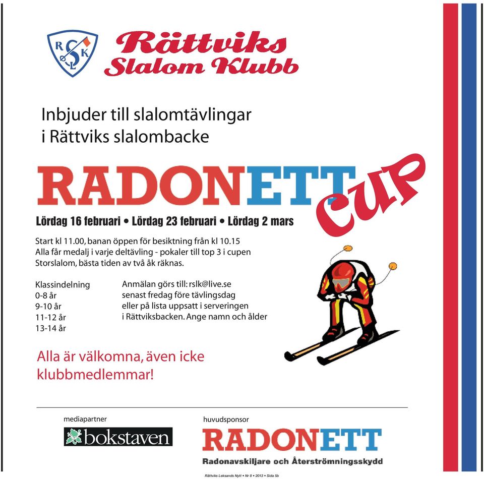 Lördag 2 mars Rättviks