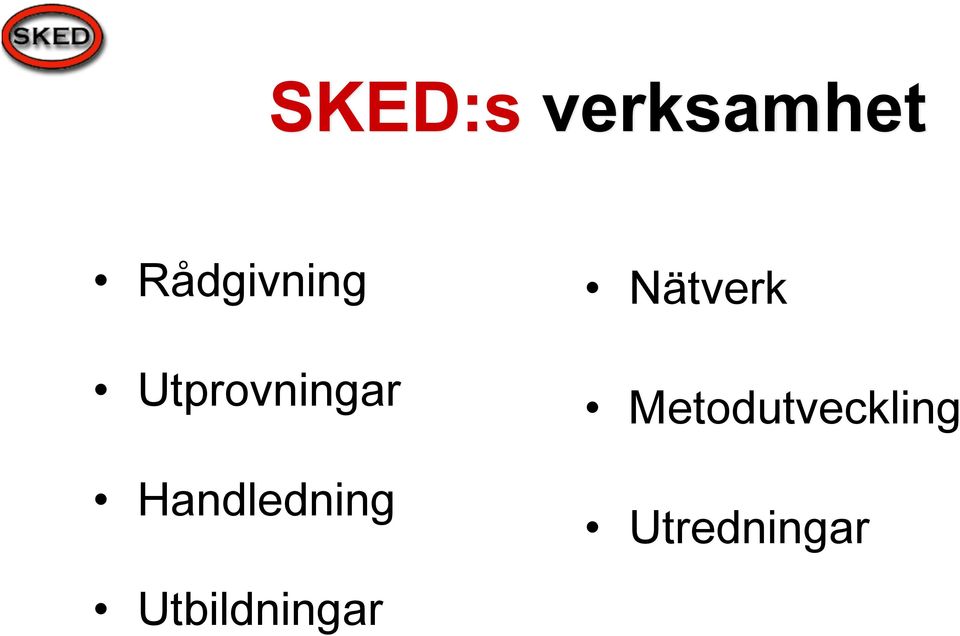 Utprovningar Handledning