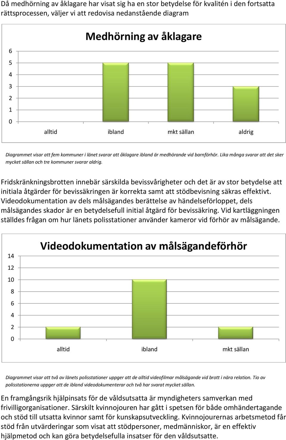 Fridskränkningsbrotten innebär särskilda bevissvårigheter och det är av stor betydelse att initiala åtgärder för bevissäkringen är korrekta samt att stödbevisning säkras effektivt.