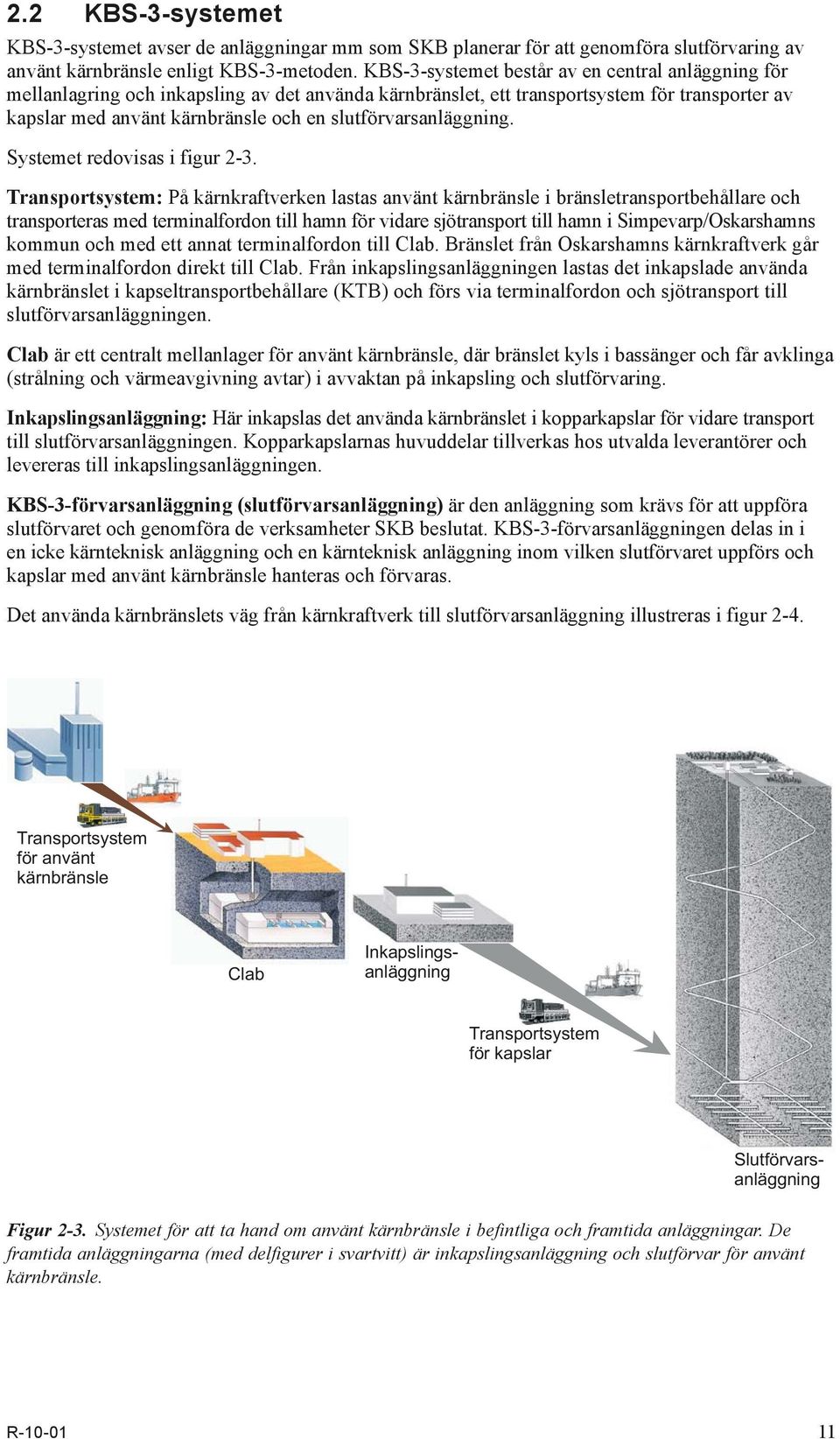 slutförvarsanläggning. Systemet redovisas i figur 2-3.