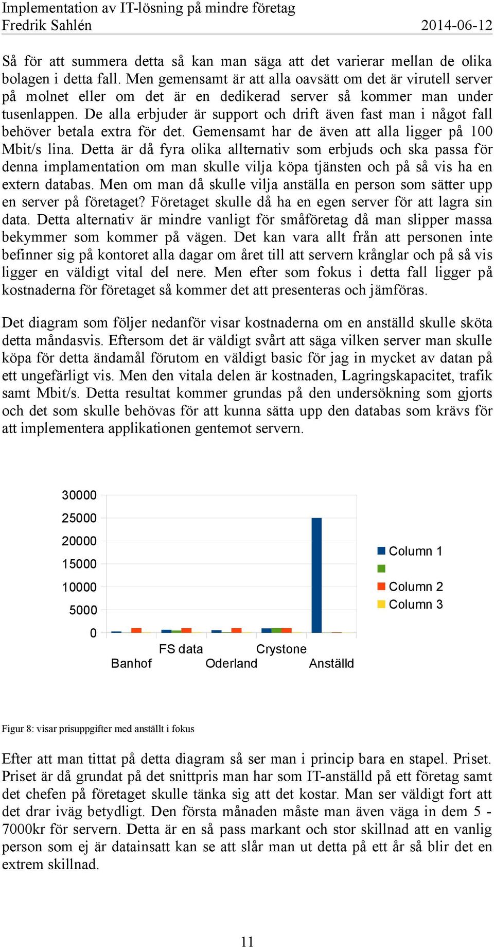 De alla erbjuder är support och drift även fast man i något fall behöver betala extra för det. Gemensamt har de även att alla ligger på 100 Mbit/s lina.