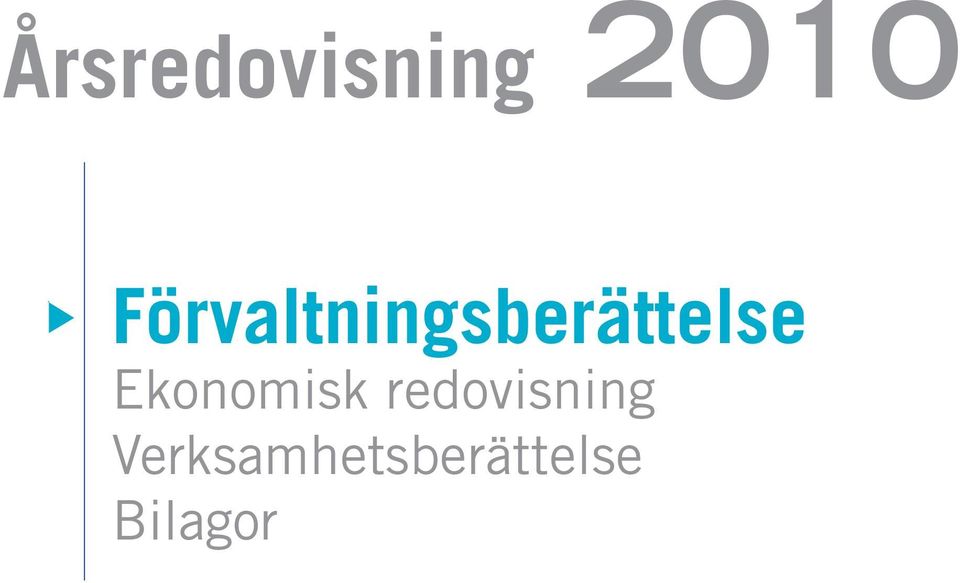 redovisning Verksamhetsberättelse Bilagor