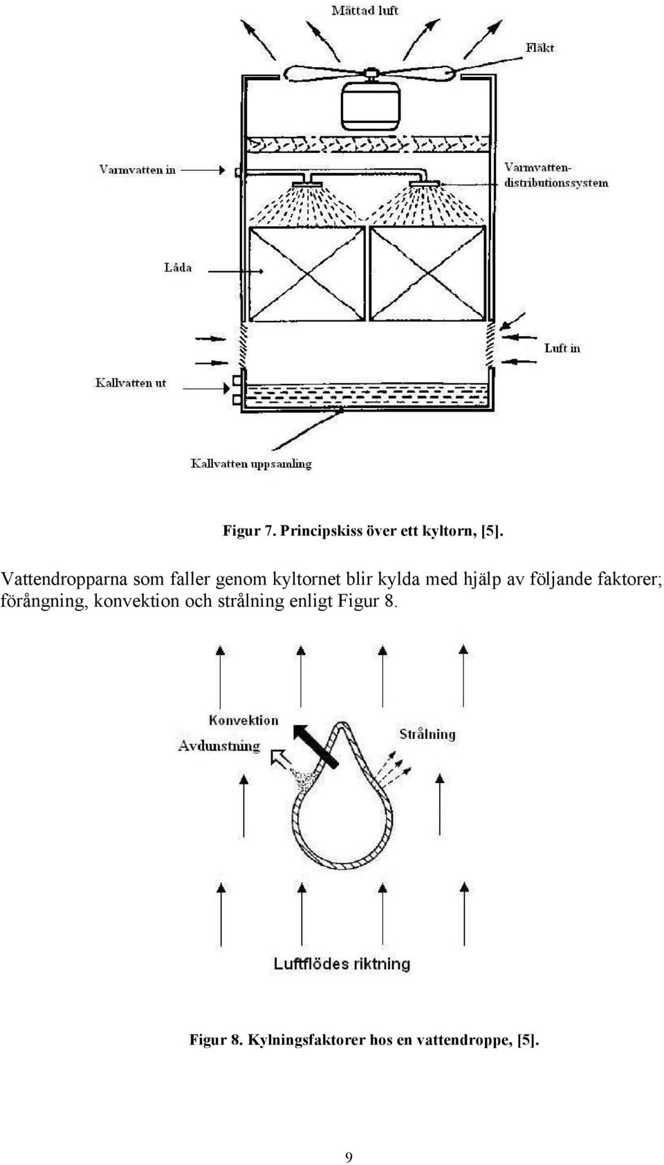 hjälp av följande faktorer; förångning, konvektion och
