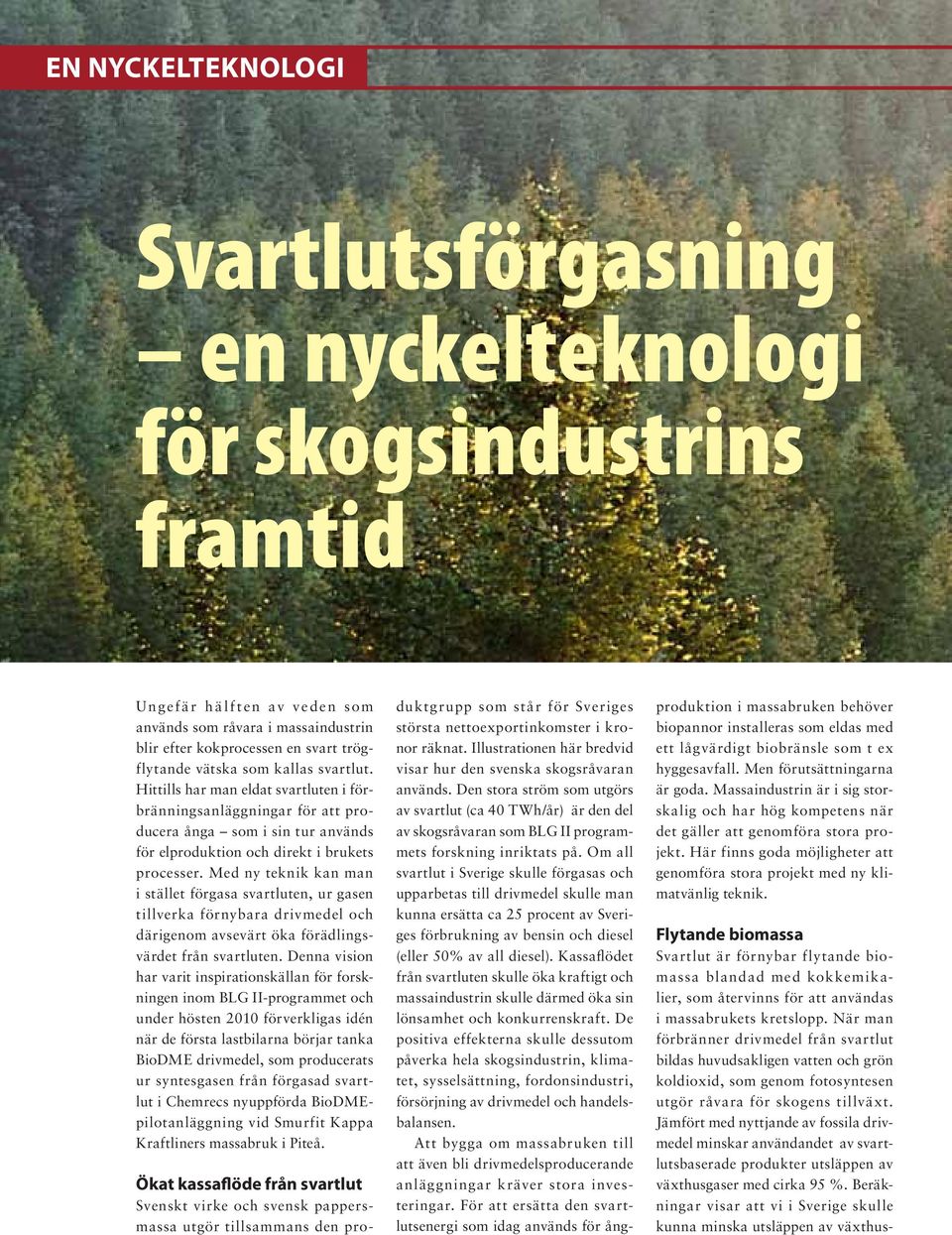 Med ny teknik kan man i stället förgasa svartluten, ur gasen tillverka förnybara drivmedel och därigenom avsevärt öka förädlingsvärdet från svartluten.