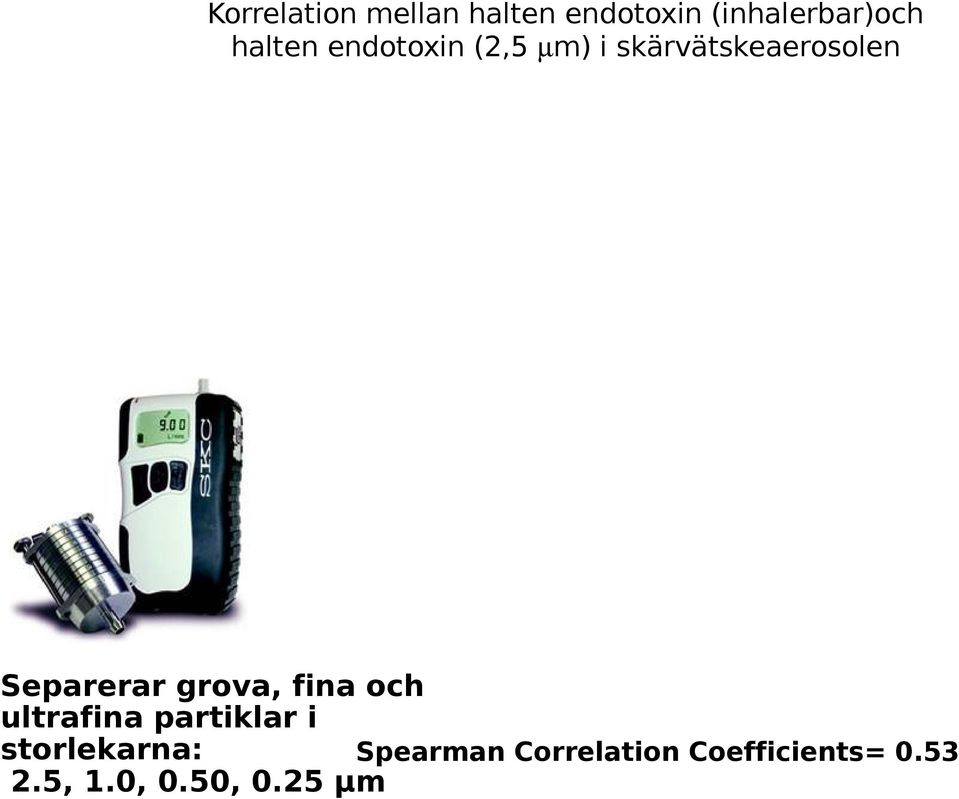 Separerar grova, fina och ultrafina partiklar i