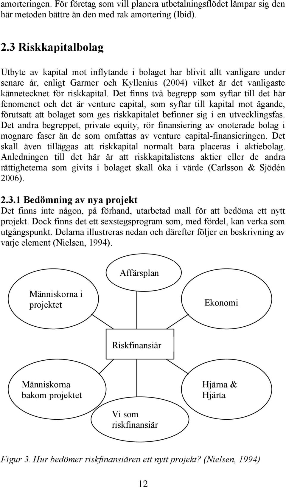 Det finns två begrepp som syftar till det här fenomenet och det är venture capital, som syftar till kapital mot ägande, förutsatt att bolaget som ges riskkapitalet befinner sig i en utvecklingsfas.