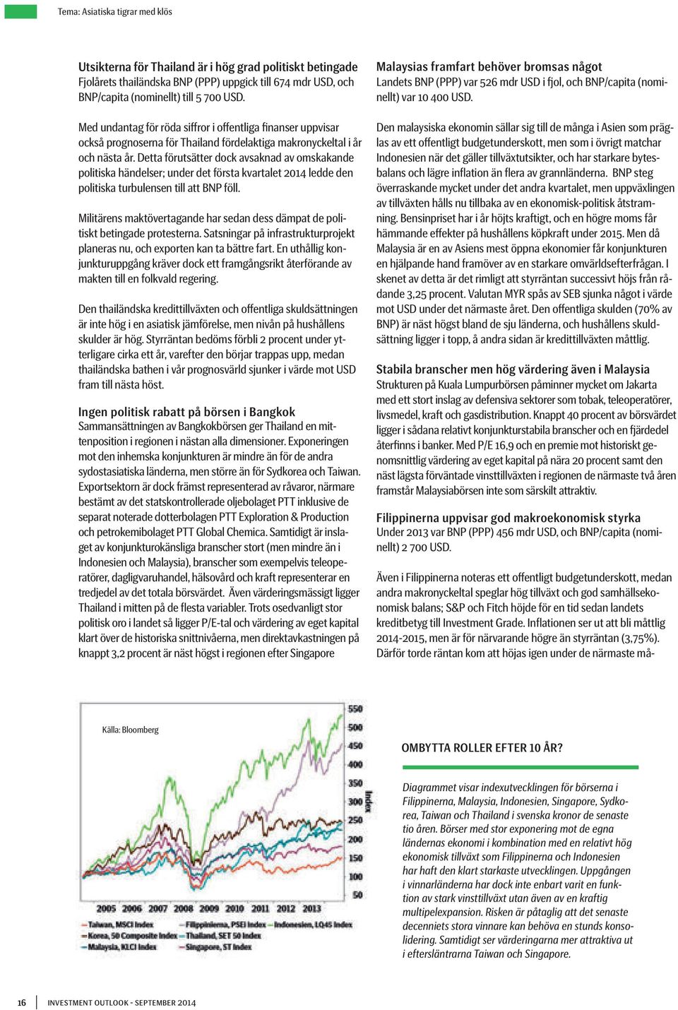 Detta förutsätter dock avsaknad av omskakande politiska händelser; under det första kvartalet 2014 ledde den politiska turbulensen till att BNP föll.