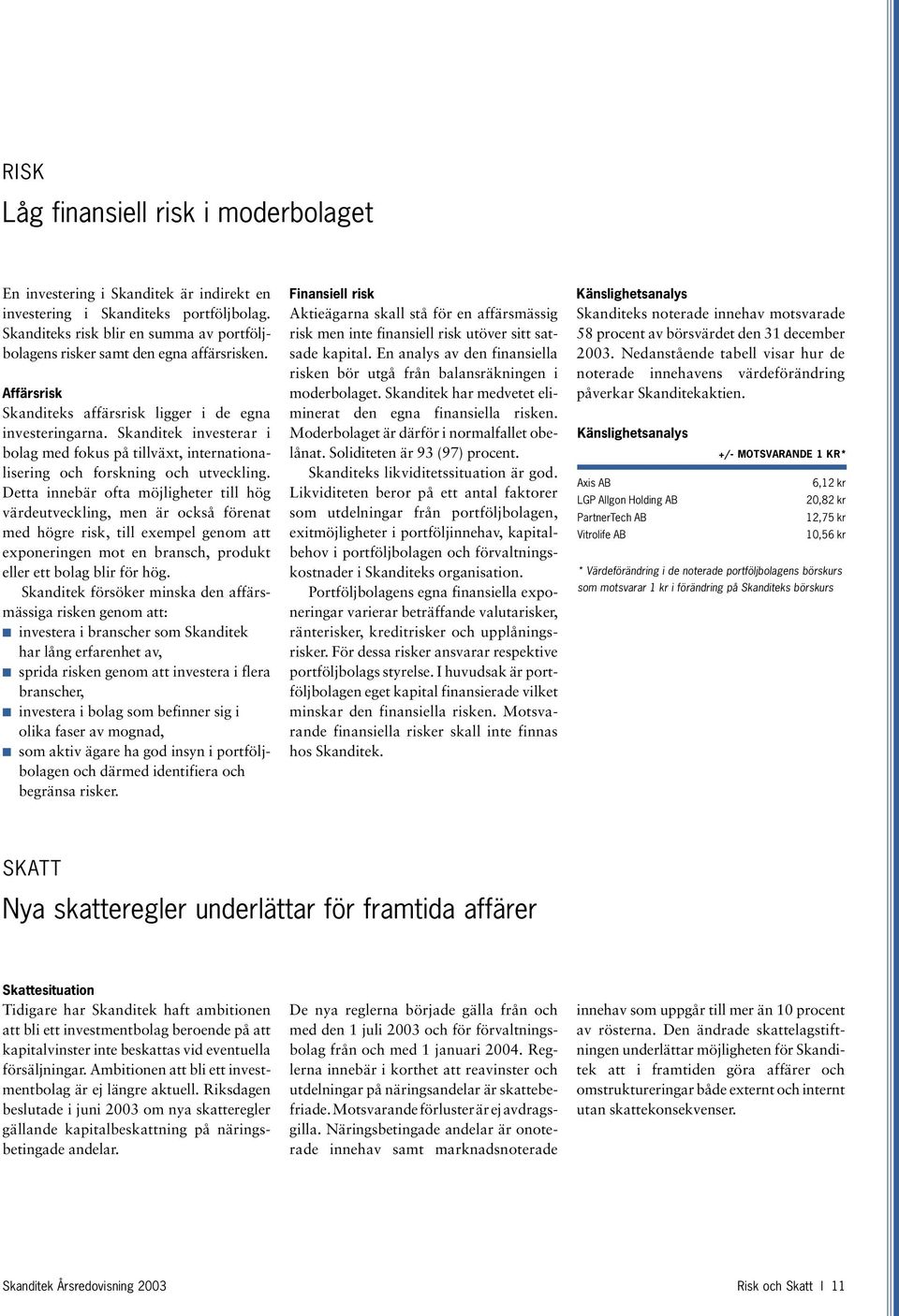 Skanditek investerar i bolag med fokus på tillväxt, internationalisering och forskning och utveckling.