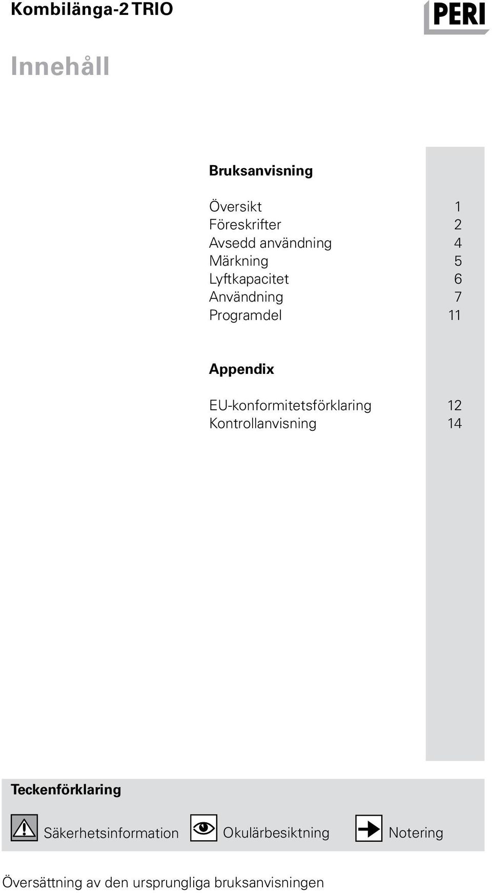 Programdel 11 Appendix EU-konformitetsförklaring 12