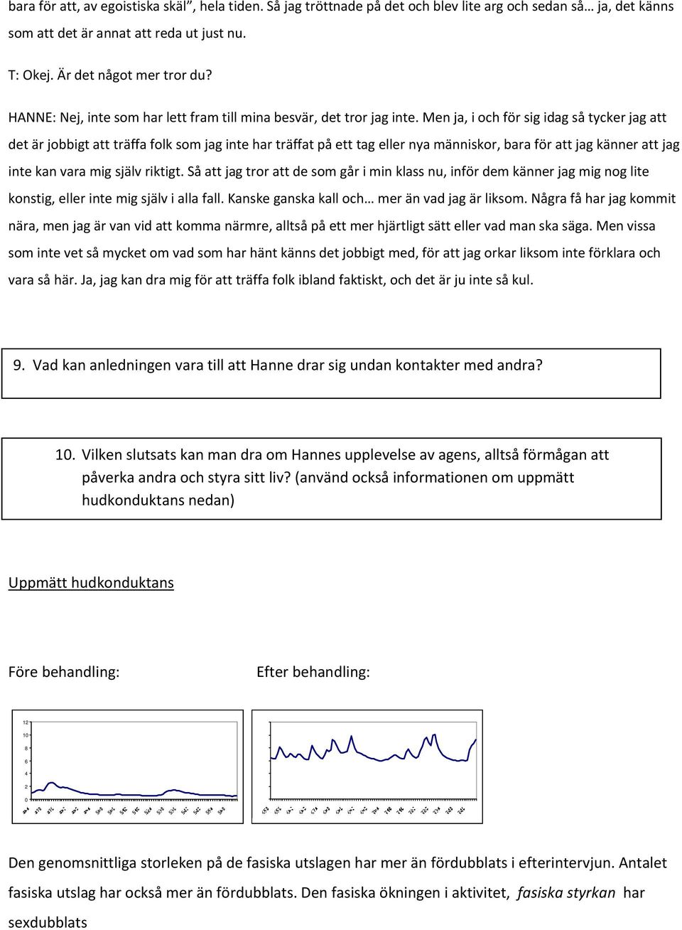 Men ja, i och för sig idag så tycker jag att det är jobbigt att träffa folk som jag inte har träffat på ett tag eller nya människor, bara för att jag känner att jag inte kan vara mig själv riktigt.