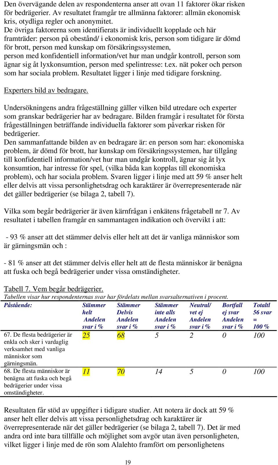 försäkringssystemen, person med konfidentiell information/vet hur man undgår kontroll, person som ägnar sig åt lyxkonsumtion, person med spelintresse: t.ex.