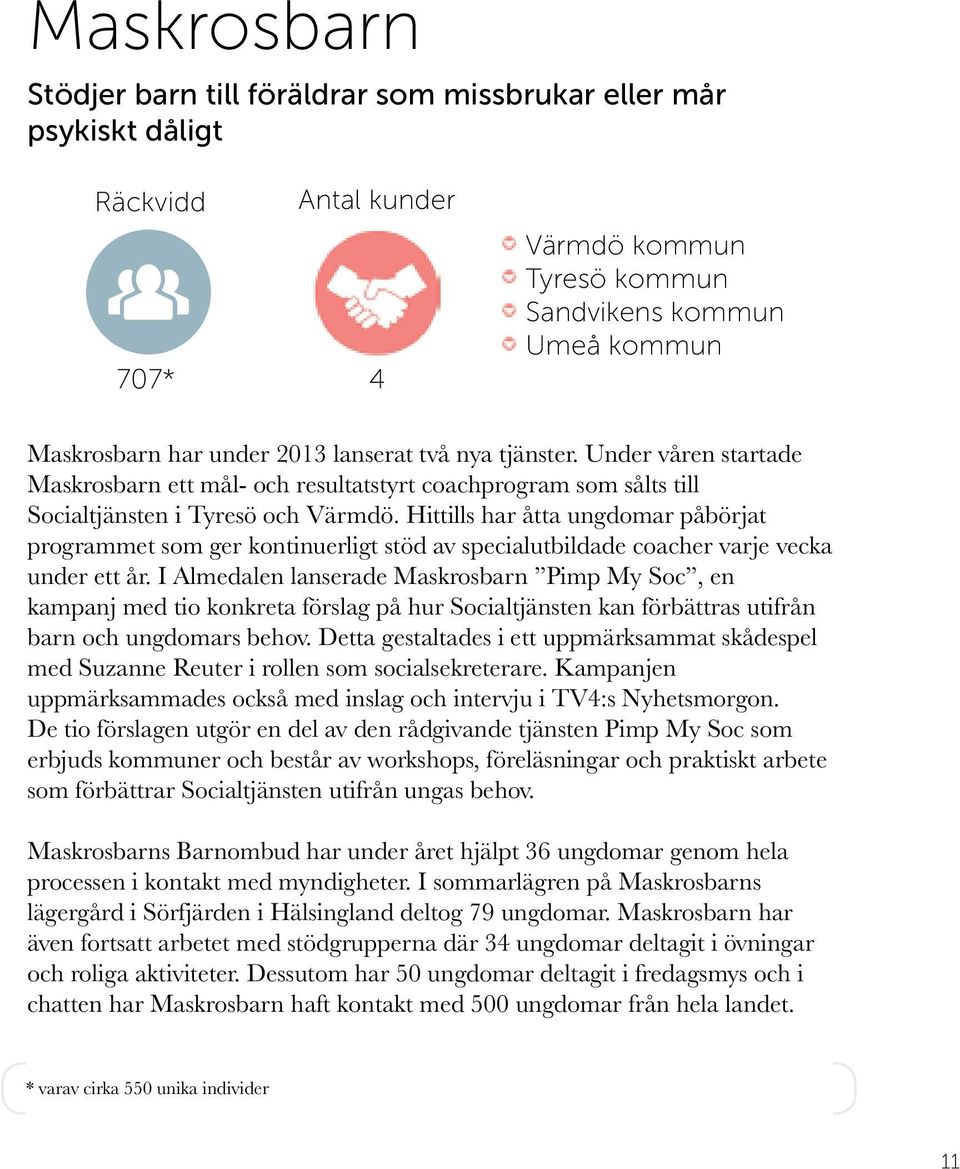 Hittills har åtta ungdomar påbörjat programmet som ger kontinuerligt stöd av specialutbildade coacher varje vecka under ett år.