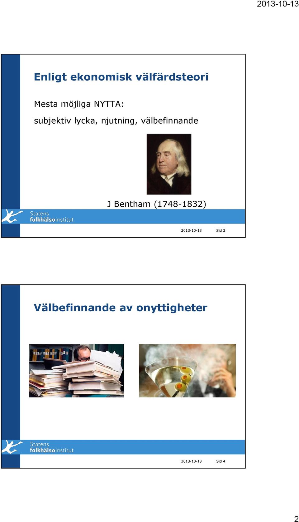 välbefinnande J Bentham (1748-1832)