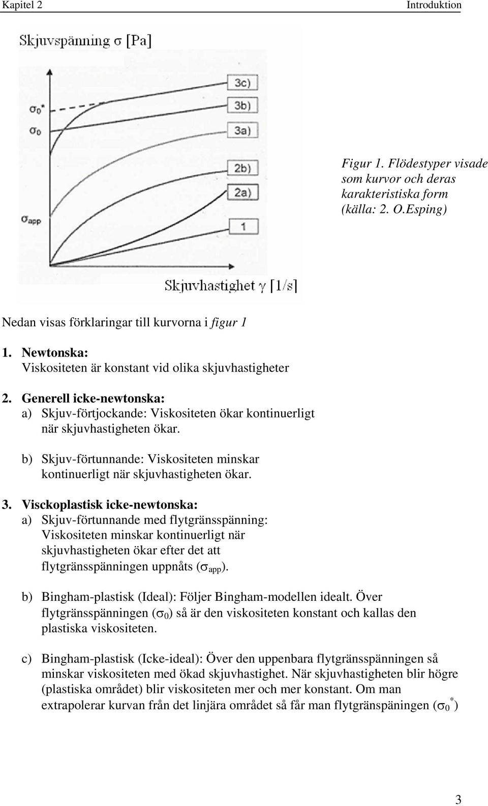 b) Skjuv-förtunnande: Viskositeten minskar kontinuerligt när skjuvhastigheten ökar. 3.