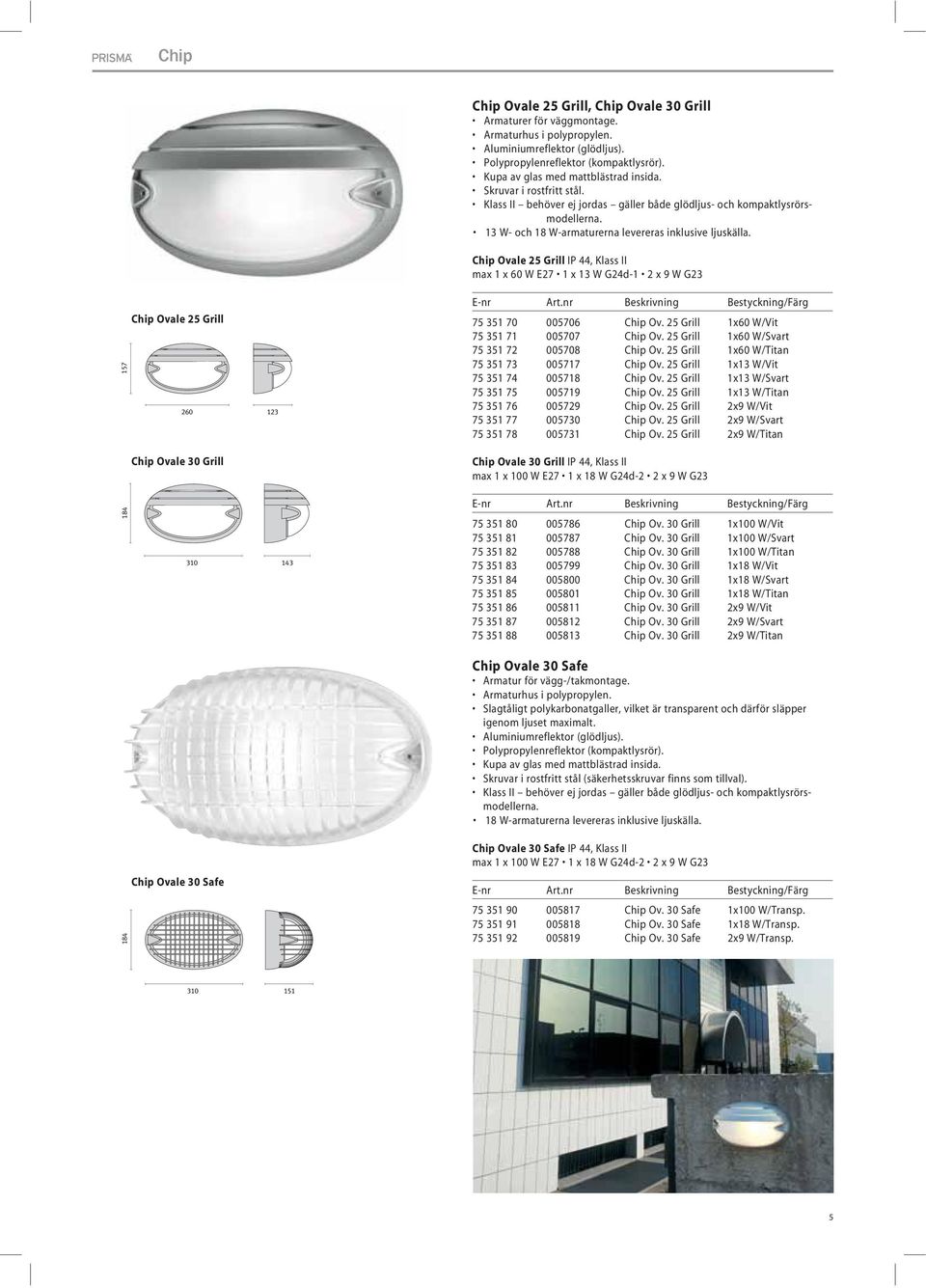 Chip Ovale 25 Grill Chip Ovale 30 Grill Chip Ovale 30