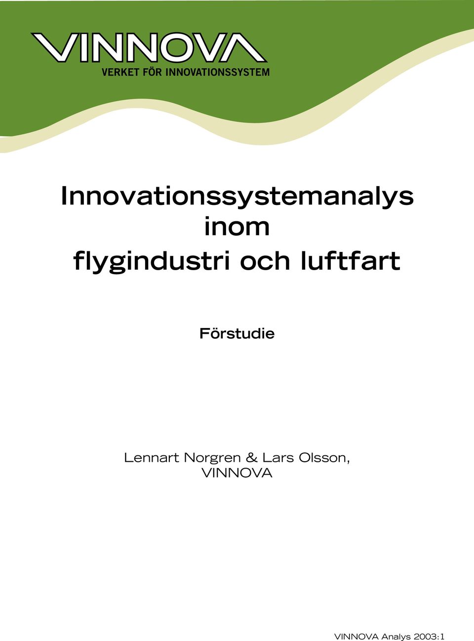 Förstudie Lennart Norgren &