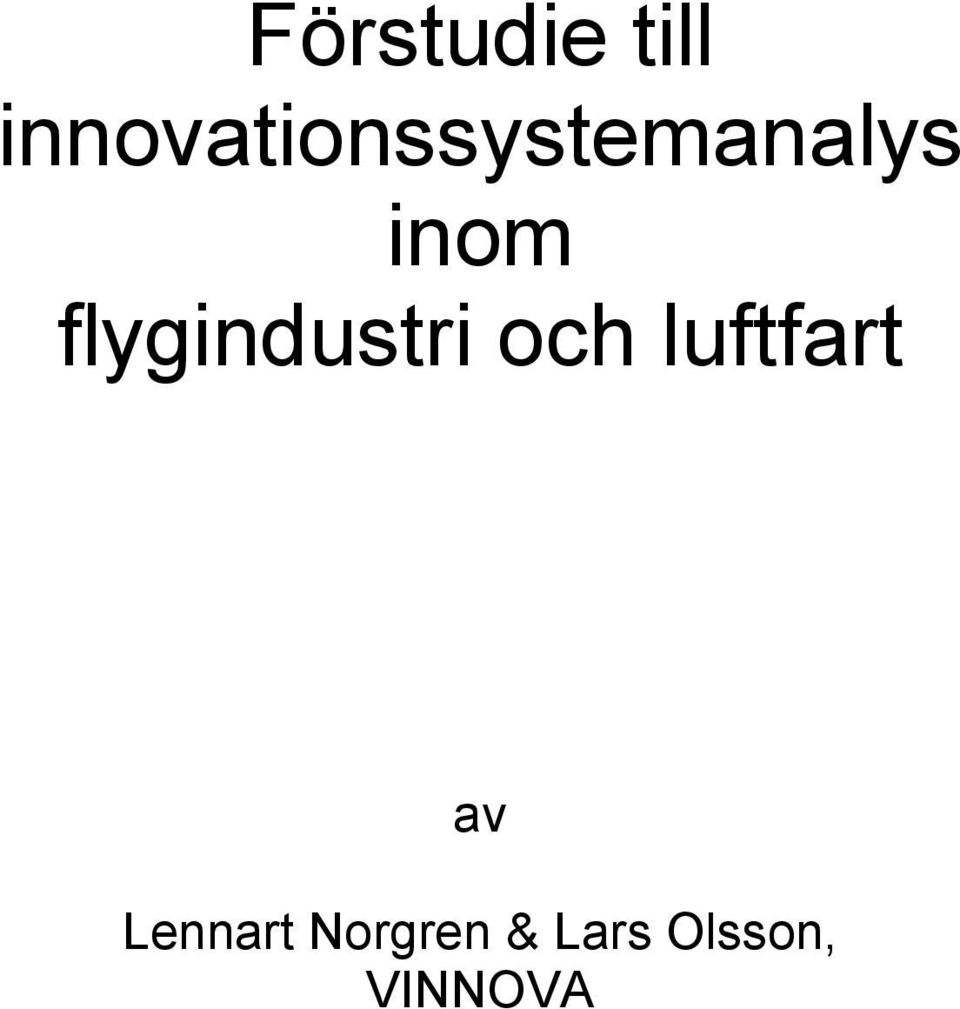 inom flygindustri och