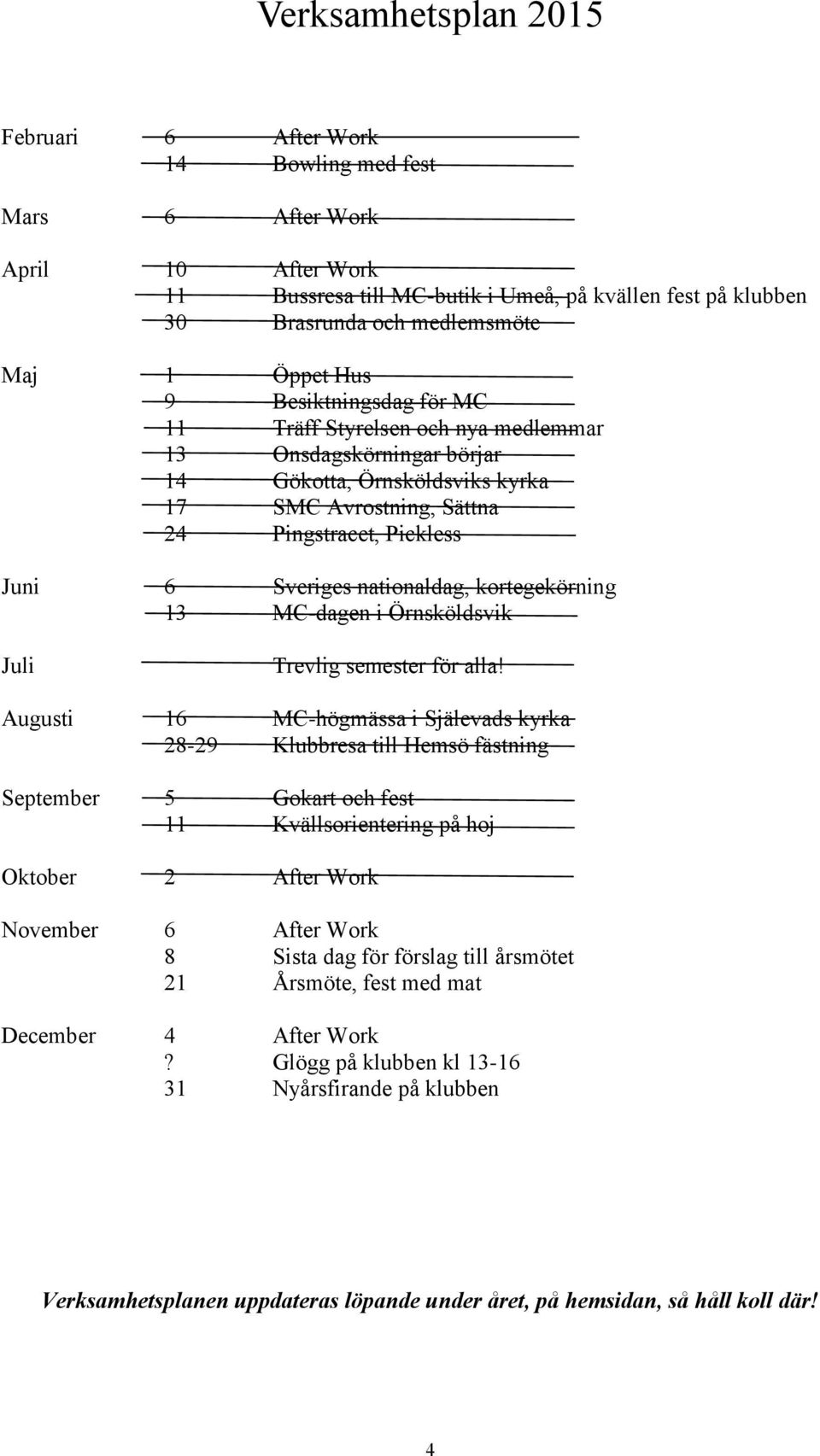 nationaldag, kortegekörning 13 MC-dagen i Örnsköldsvik Juli Trevlig semester för alla!