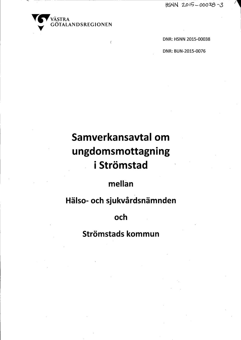 Samverkansavtal om ungdomsmottagning i