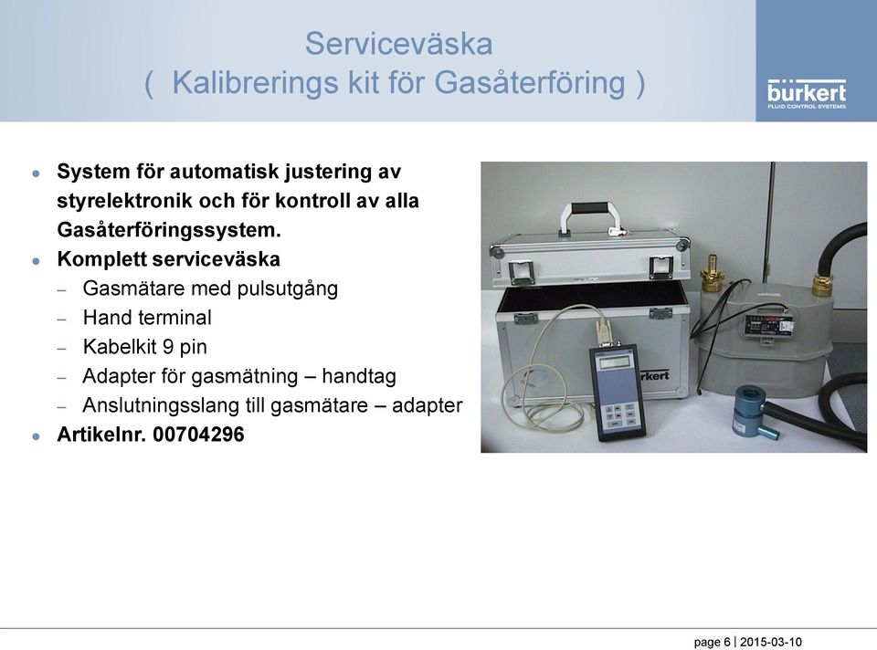 Komplett serviceväska Gasmätare med pulsutgång Hand terminal Kabelkit 9 pin