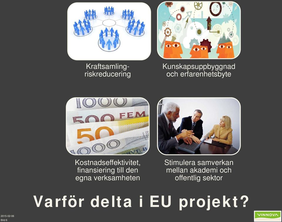 den egna verksamheten Stimulera samverkan mellan akademi