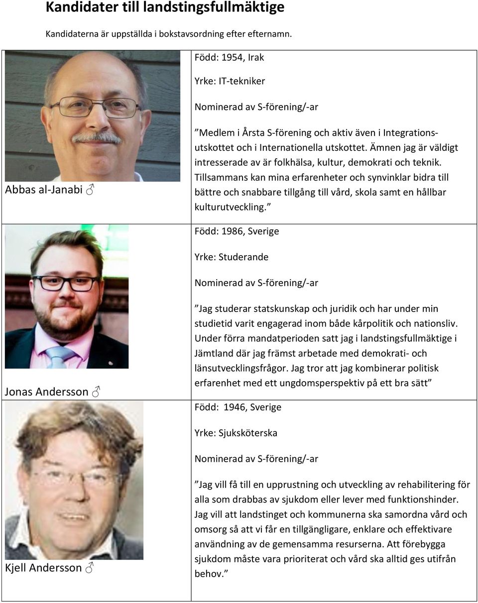 Ämnen jag är väldigt intresserade av är folkhälsa, kultur, demokrati och teknik.