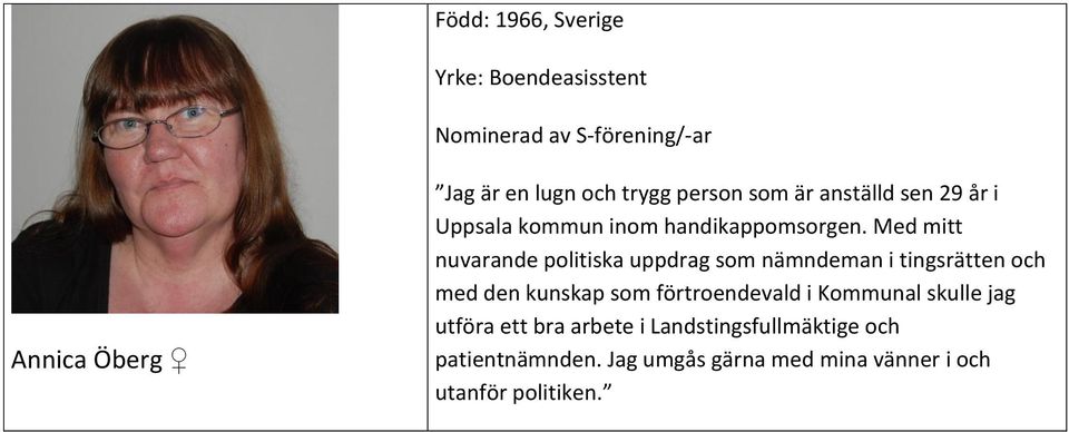 Med mitt nuvarande politiska uppdrag som nämndeman i tingsrätten och med den kunskap som