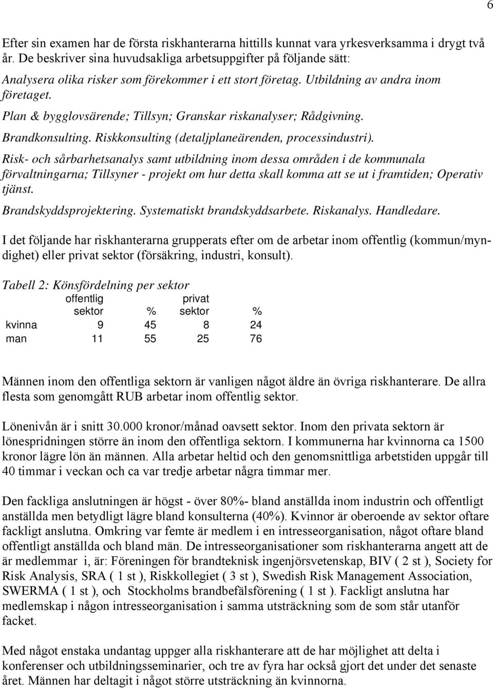 Plan & bygglovsärende; Tillsyn; Granskar riskanalyser; Rådgivning. Brandkonsulting. Riskkonsulting (detaljplaneärenden, processindustri).