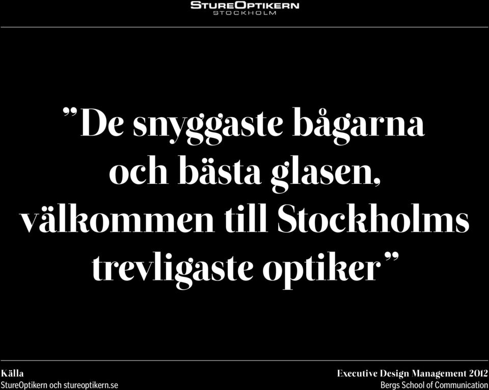 Stockholms trevligaste optiker