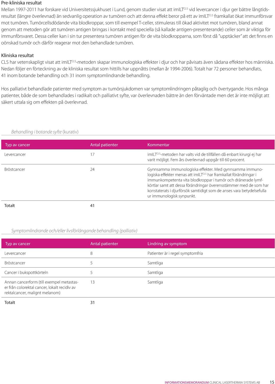 Tumörcellsdödande vita blodkroppar, som till exempel T-celler, stimuleras till ökad aktivitet mot tumören, bland annat genom att metoden gör att tumören antigen bringas i kontakt med speciella (så