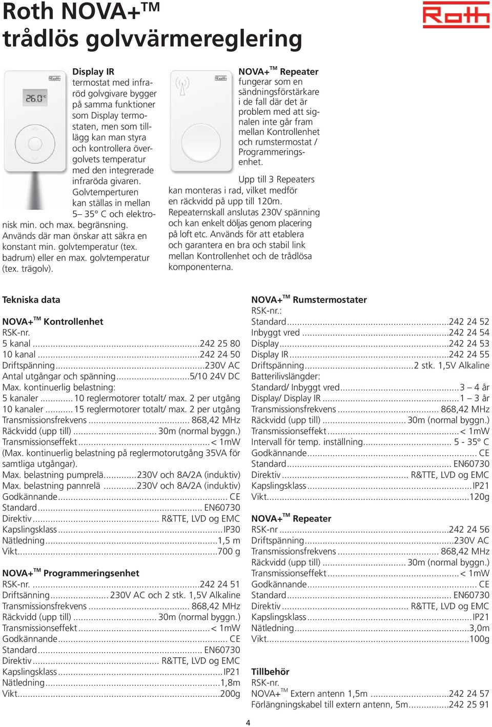 golvtemperatur (tex. trägolv).