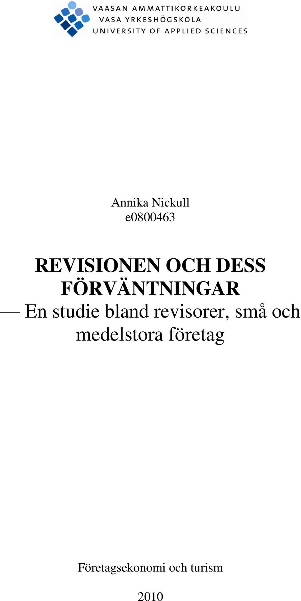 bland revisorer, små och medelstora