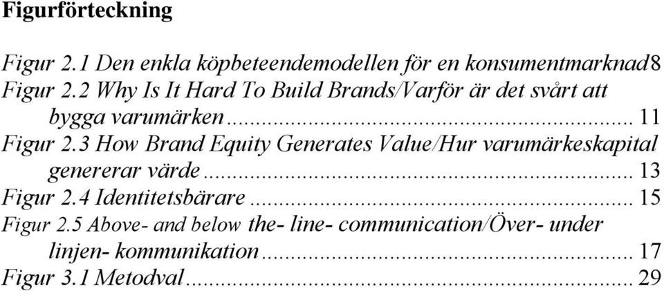 3 How Brand Equity Generates Value/Hur varumärkeskapital genererar värde... 13 Figur 2.