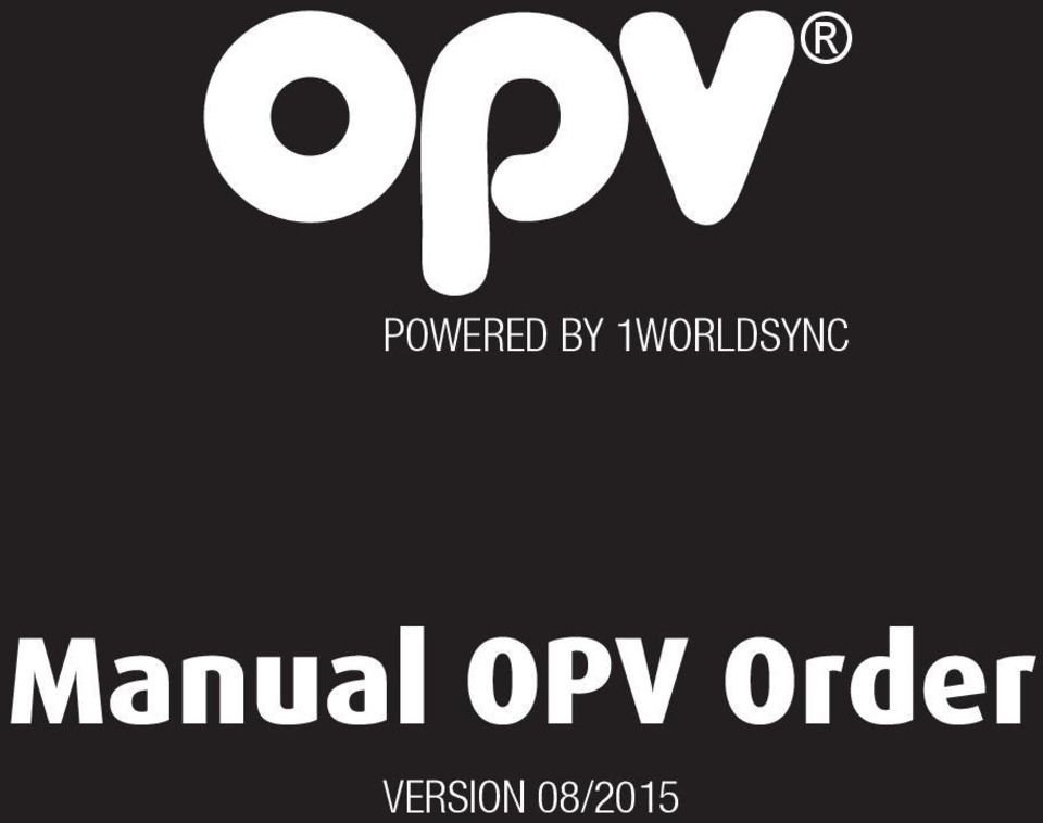 Manual OPV