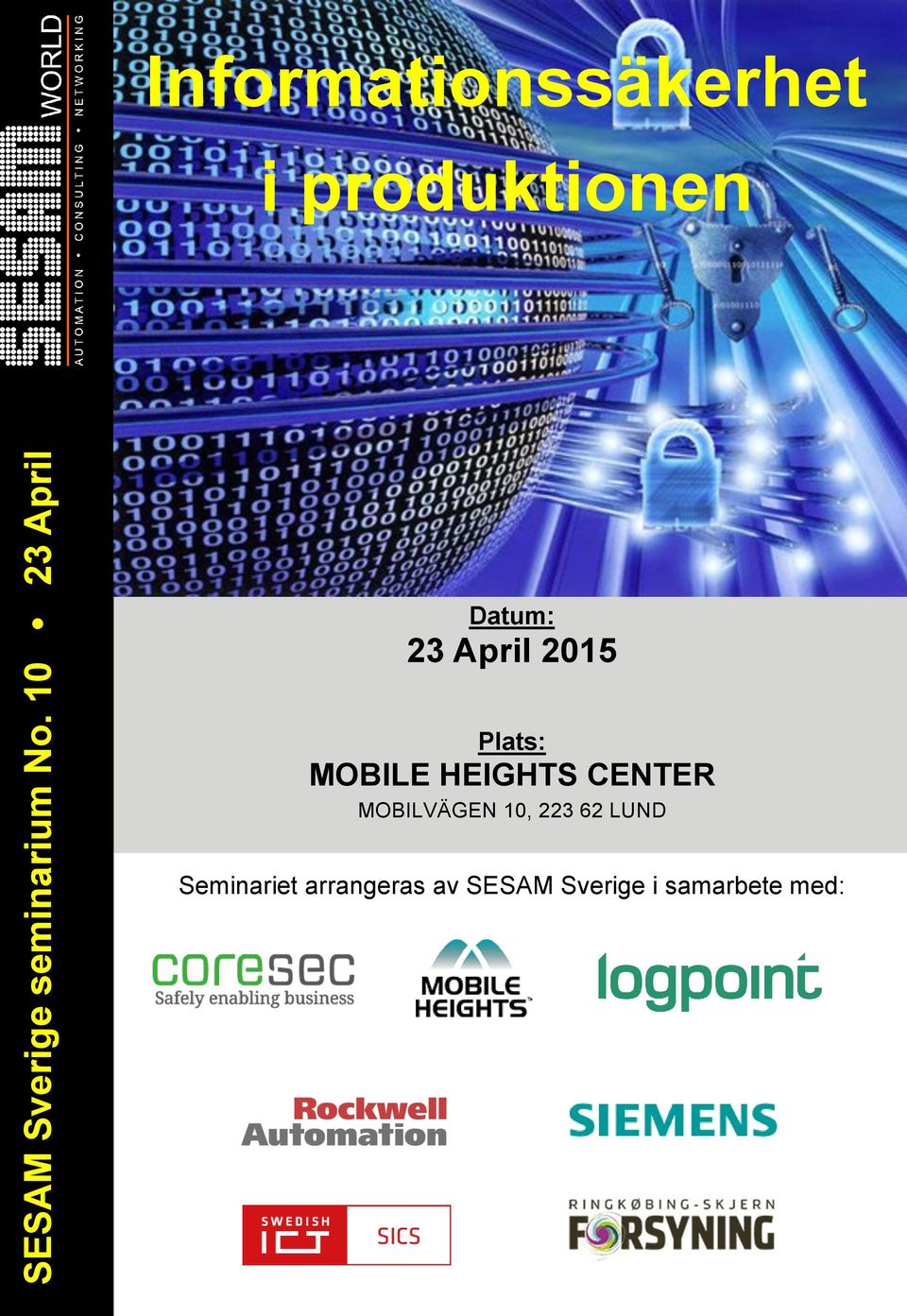 Datum: 23 April 2015 Plats: MOBILE HEIGHTS CENTER