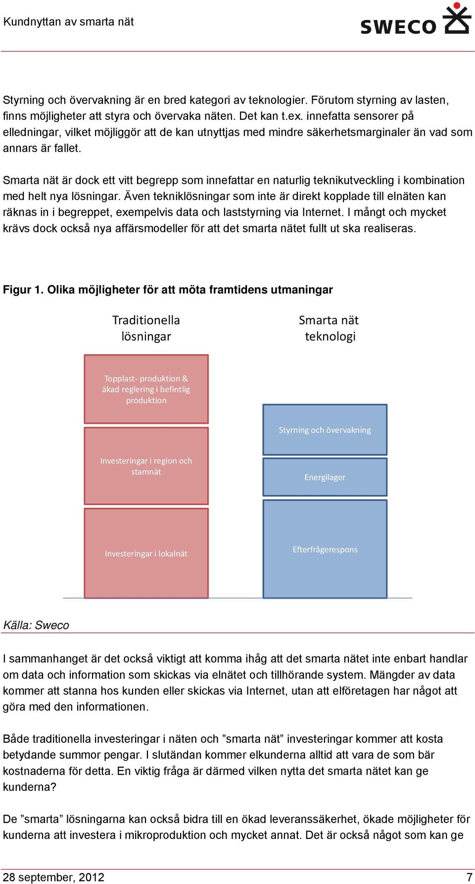 Smarta nät är dock ett vitt begrepp som innefattar en naturlig teknikutveckling i kombination med helt nya lösningar.