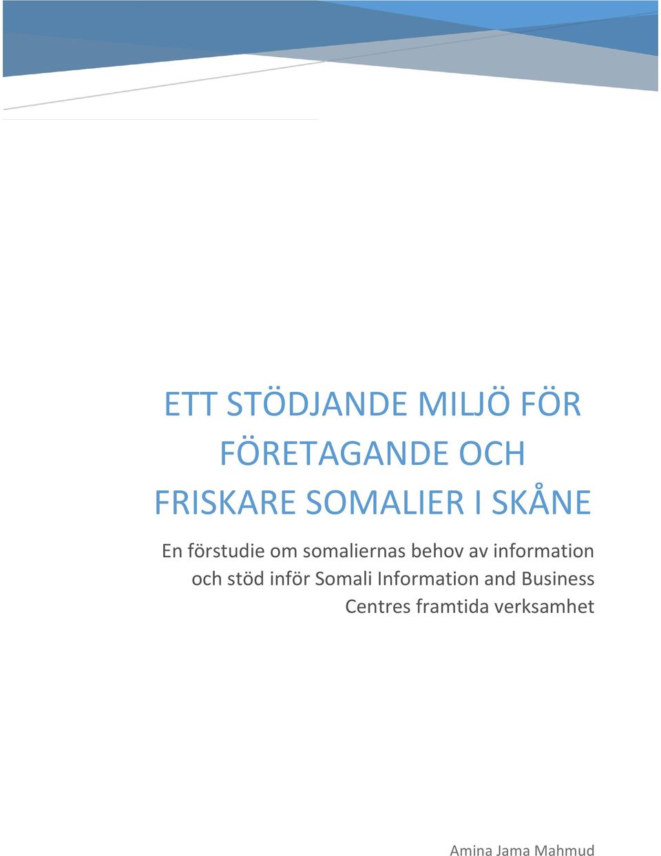 av information och stöd inför Somali Information