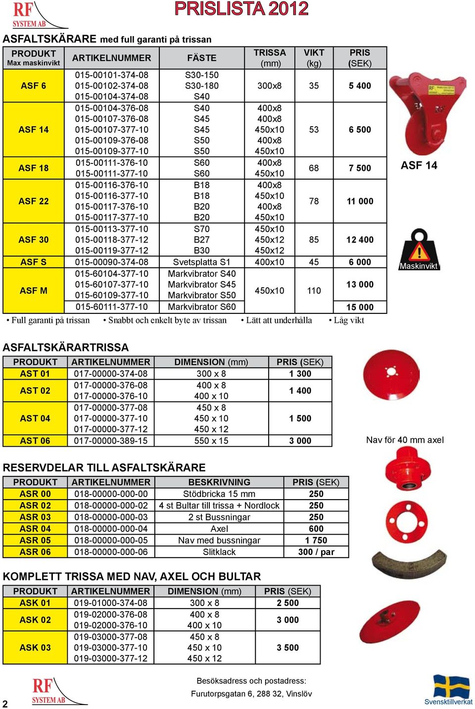 015-00119-377-12 FÄSTE S30-150 S30-180 S60 S60 B18 B18 B30 TRISSA 300x8 35 5 400 400x8 400x8 450x10 400x8 450x10 400x8 450x10 400x8 450x10 400x8 450x10 450x10 450x12 450x12 53 6 500 68 7 500 78 11