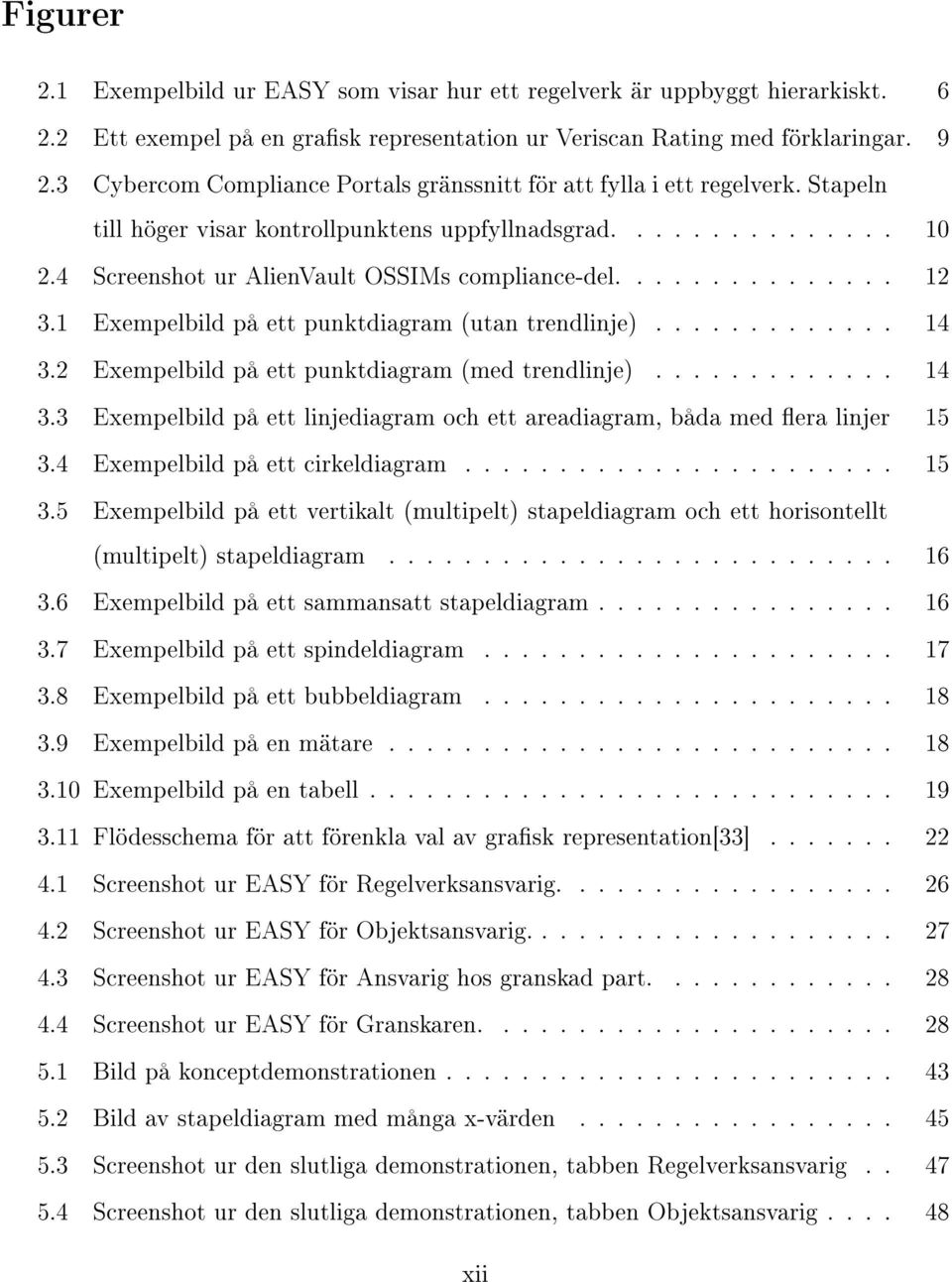 .............. 12 3.1 Exempelbild på ett punktdiagram (utan trendlinje)............. 14 3.2 Exempelbild på ett punktdiagram (med trendlinje)............. 14 3.3 Exempelbild på ett linjediagram och ett areadiagram, båda med era linjer 15 3.