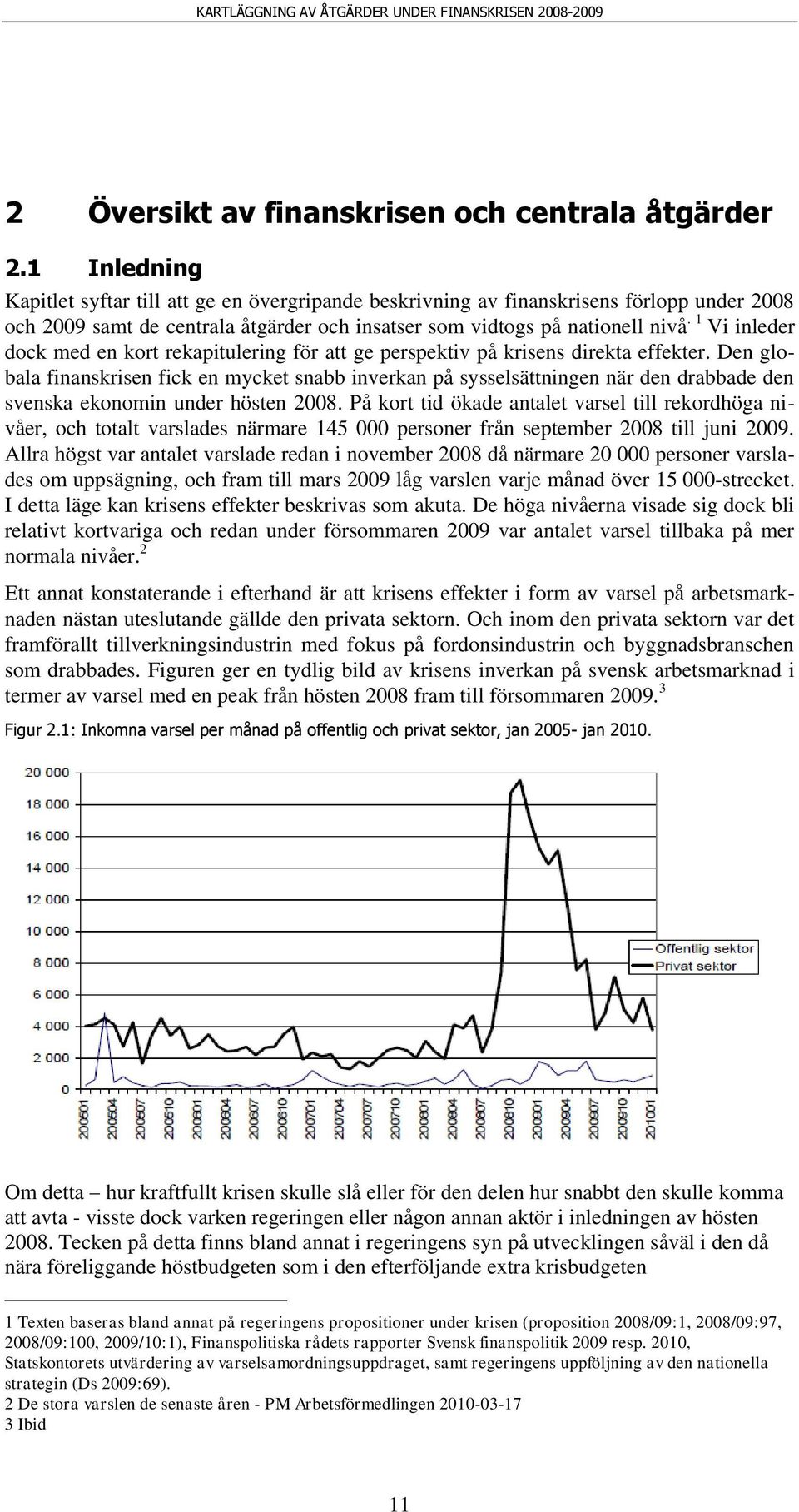 1 Vi inleder dock med en kort rekapitulering för att ge perspektiv på krisens direkta effekter.