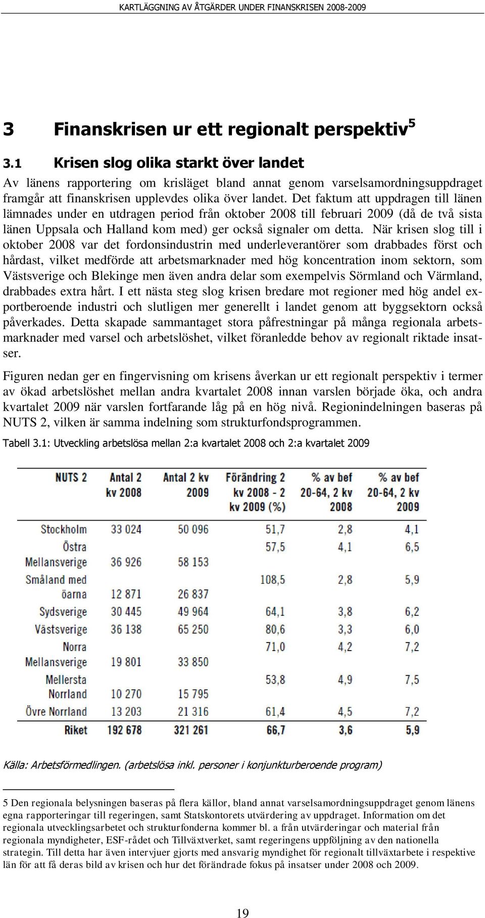 Det faktum att uppdragen till länen lämnades under en utdragen period från oktober 2008 till februari 2009 (då de två sista länen Uppsala och Halland kom med) ger också signaler om detta.