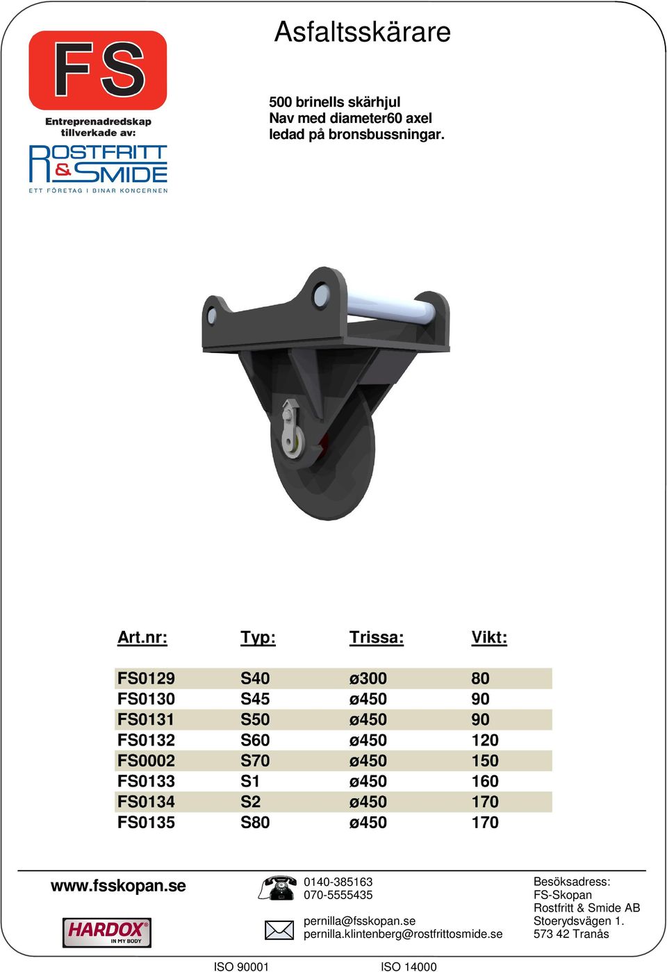 med diameter60 axel