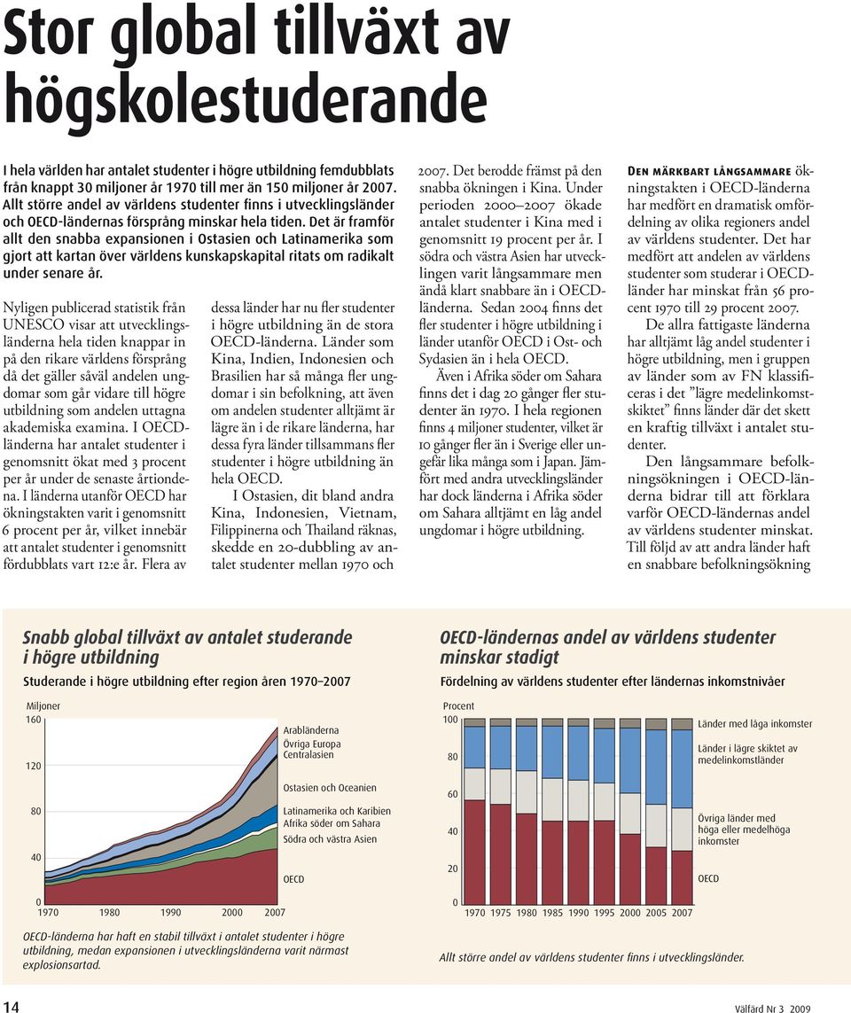 Det är framför allt den snabba expansionen i Ostasien och Latinamerika som gjort att kartan över världens kunskapskapital ritats om radikalt under senare år.