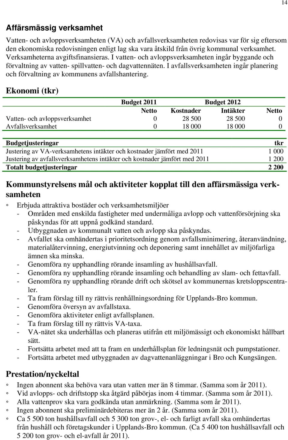 I avfallsverksamheten ingår planering och förvaltning av kommunens avfallshantering.