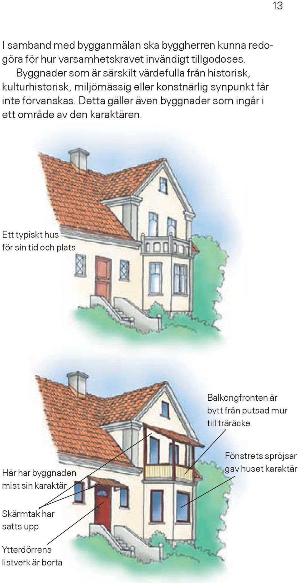 Detta gäller även byggnader som ingår i ett område av den karaktären.