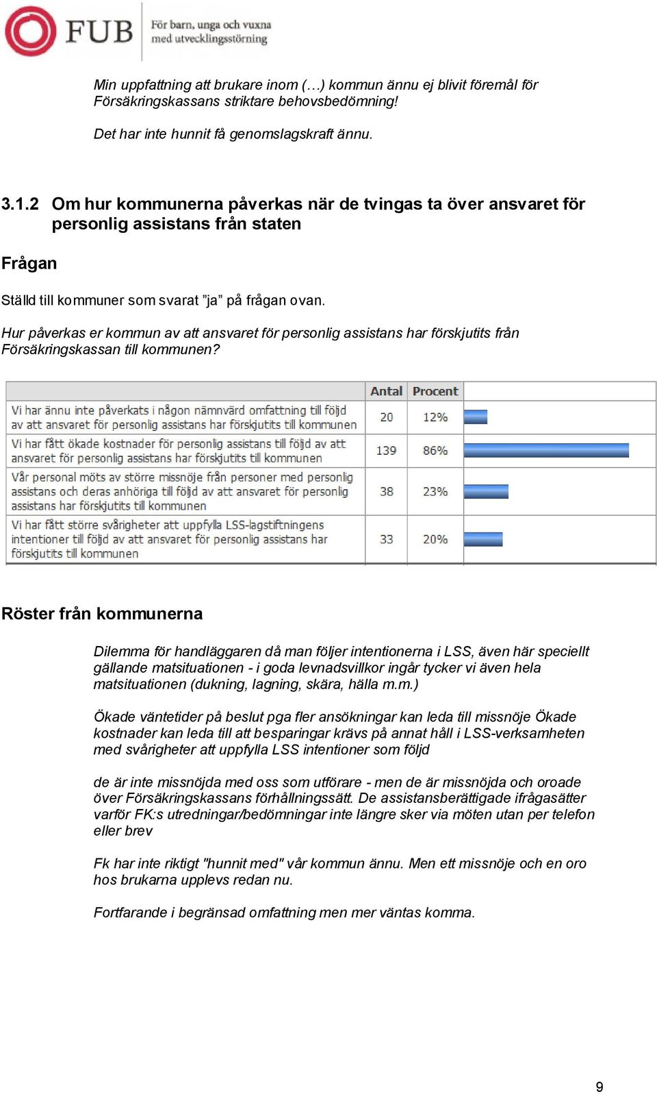 Hur påverkas er kommun av att ansvaret för personlig assistans har förskjutits från Försäkringskassan till kommunen?